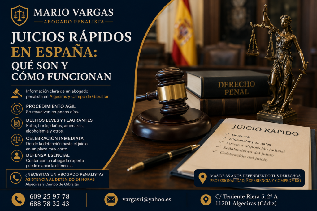 Juicios Rápidos en España: Qué Son, Cómo Funcionan y Cuándo Necesita un Abogado